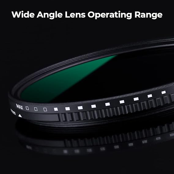 K&F Concept 72mm Variable Neutral Density Filter ND8-ND2000 (3-11stop) Hydrophobic Adjustable ND Filter with 24 Multi-Layer Coatings for Camera Lens K&F Concept 72mm Variable Neutral Density Filter ND8-ND2000 (3-11stop) Hydrophobic Adjustable ND Filter with 24 Multi-Layer Coatings for Camera Lens